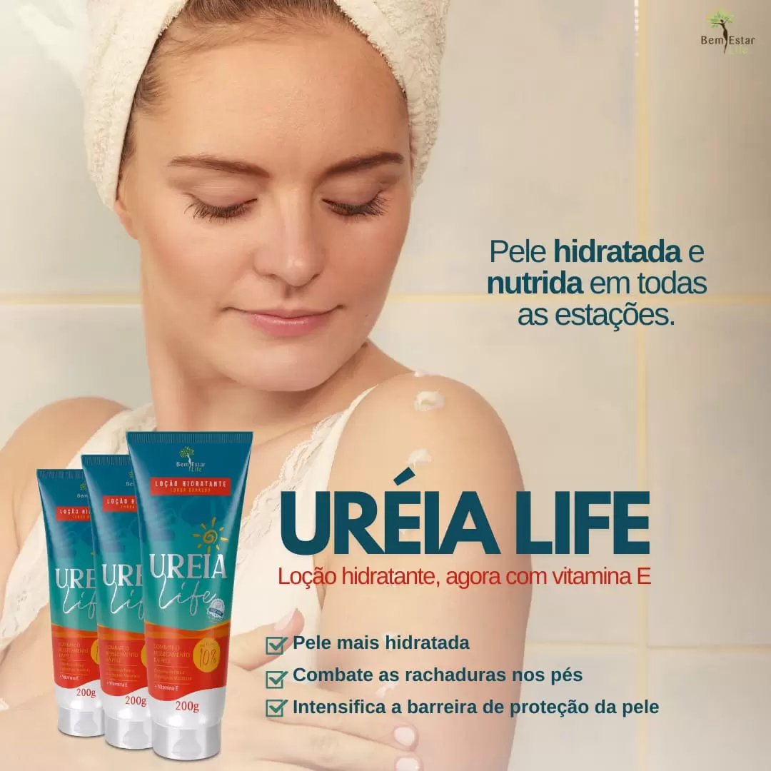UREIA LIFE (10% DE UREIA, MANTEIGA DE MURUMURU E CASTANHA DO PARÁ)