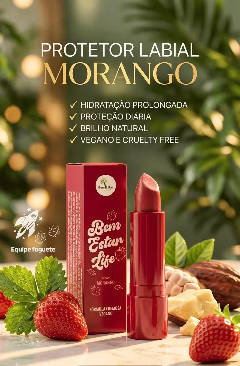 HIDRATANTE PROTETOR LABIAL - MORANGO - 3G